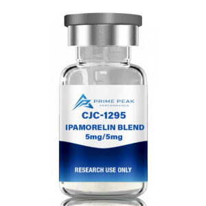 CJC-1295 no DAC 5mg / Ipamorelin 5mg Blend. 10mg vial of lyophilized powder.